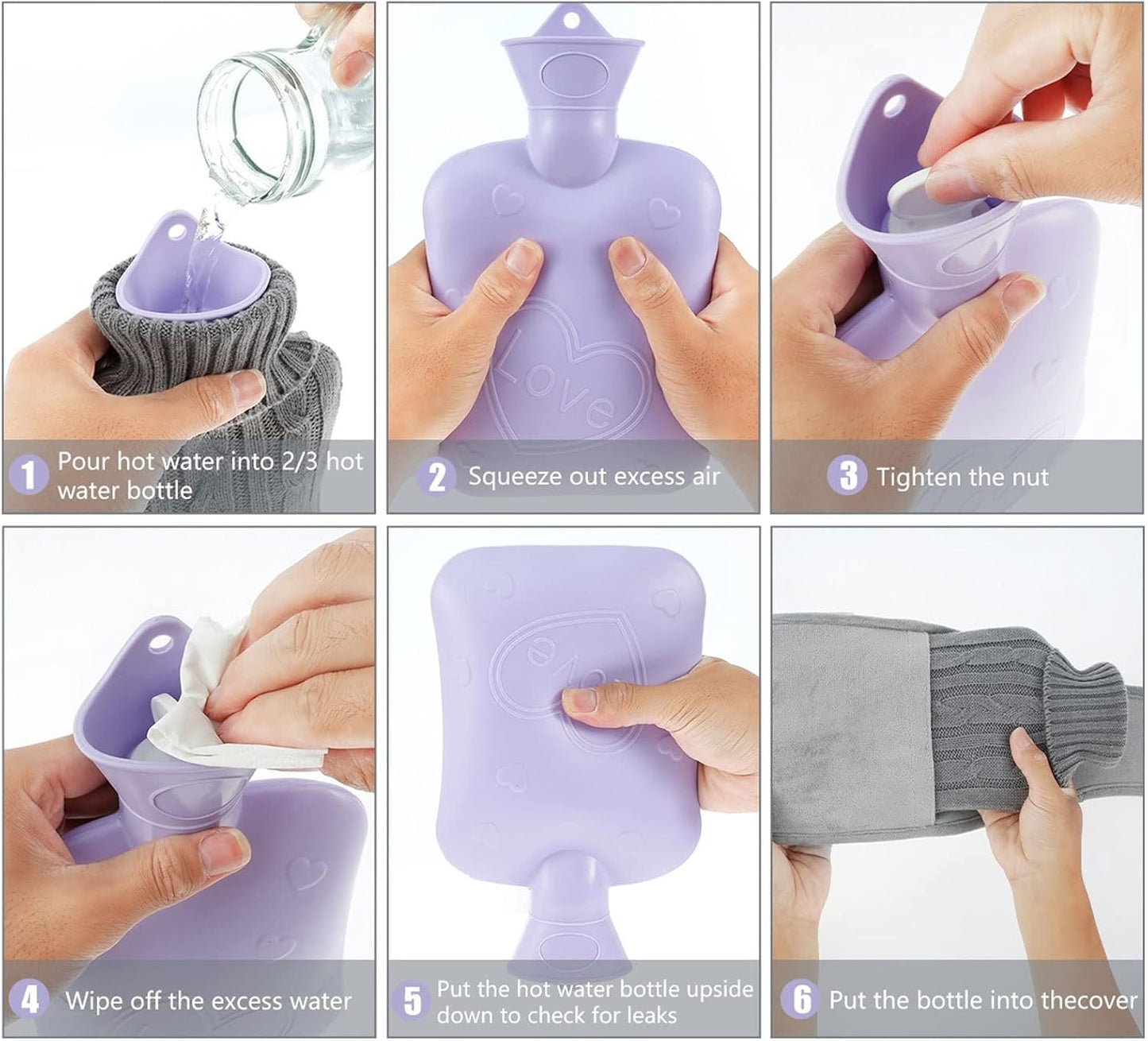 ThermaCozy Hot Water Bag with Cover