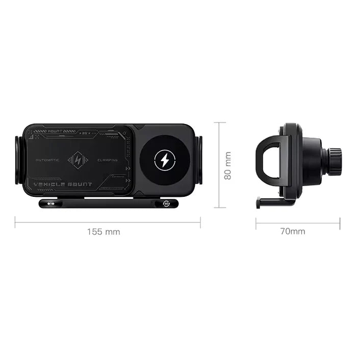 2-in-1 Fast Charging Smartphone/Tablet Car Holder