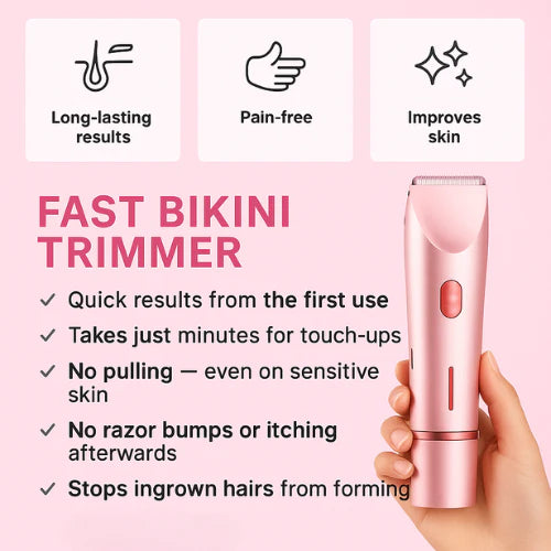 2-in-1 Painless Bikini Hair Trimmer