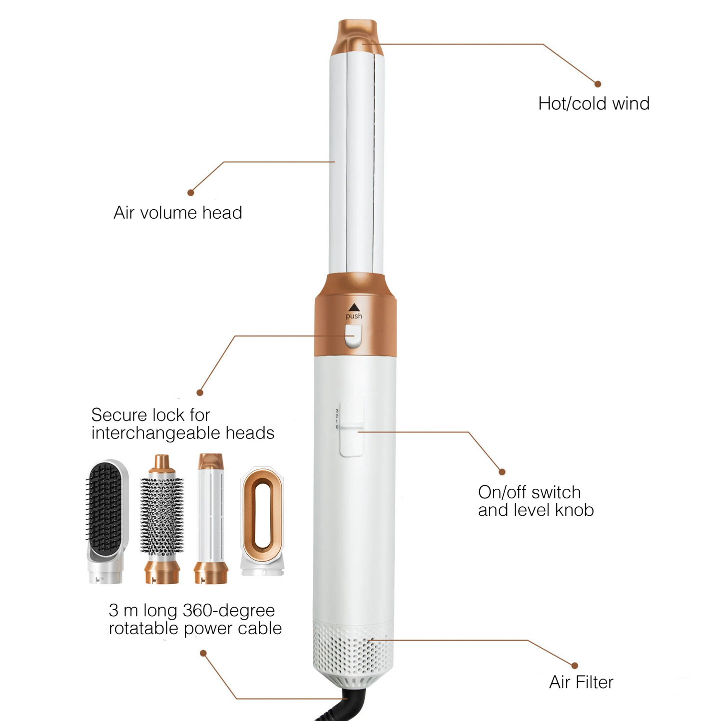HairFlex™ 5 in 1 Hair Styler Pro