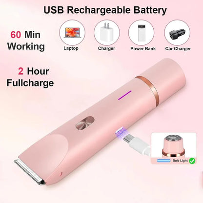 2-in-1 Painless Bikini Hair Trimmer