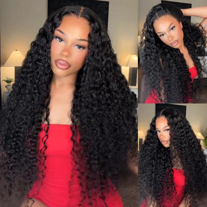 Thick Long Curly 13x4 Lace Frontal Wig Glueless Style